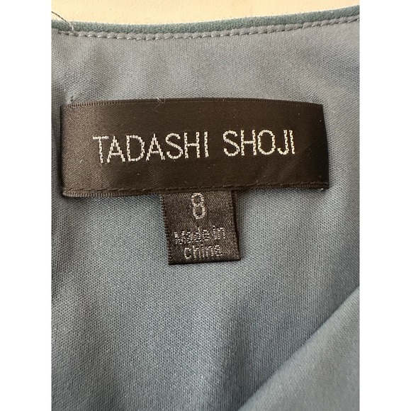 Tadashi Shoji Maxi Dress Women's Size 8 Floral Sequin Long Sleeve Stretch Cóctel - Picture 4 of 13